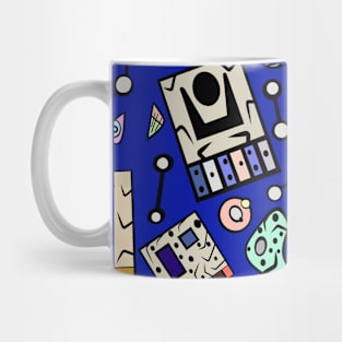 Abstract Pattern - Midnight Blue Mug